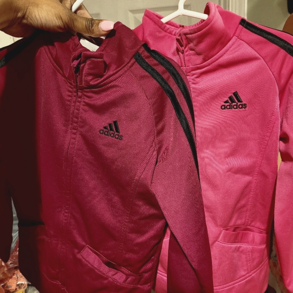 Girls size 5, Adidas sweatsuits